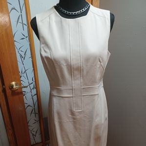 Anne Klein Sheath Dress Tan 10